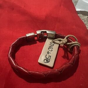 Unode50 leather bracelet